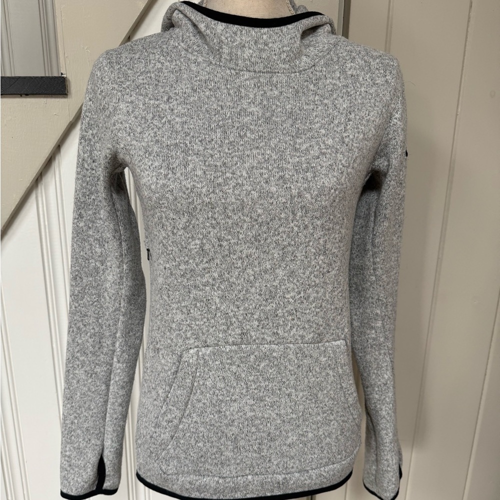 Nike Gray Cowl Neck Sweater with Black Accents